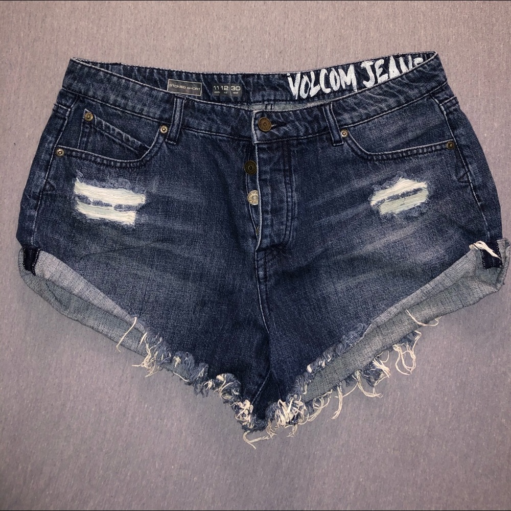 SE BLUE VOLCOM JEAN SHORTS